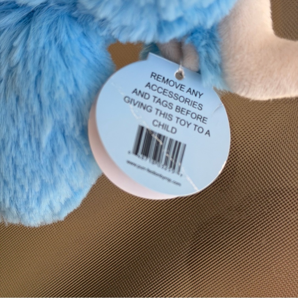 PURRFECTION by MJC 8" Blue Bull Plush Stuffed Animal Toy NWT 90s Vintage - Picture 6 of 13